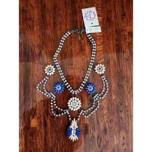 Amrita Singh Statement Necklace Rhinestone Fashion Jewelry